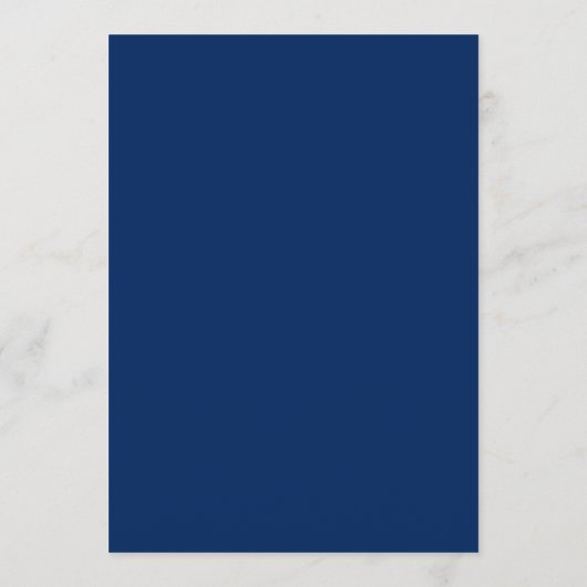 Elegante Navy en Gouden Wereldkaart Aangepaste Bru Menu (Achterkant)