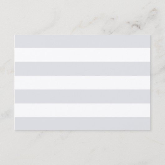 Elegante Navy- en witte huwelijksreceptie Informatiekaartje (Achterkant)