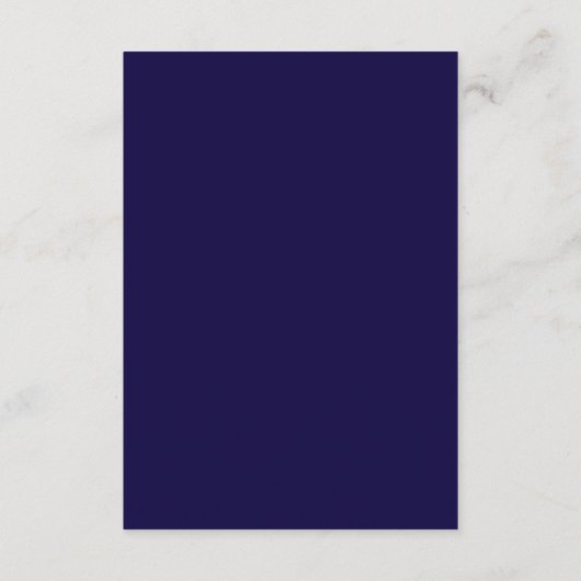 Elegante Navy Enclosurekaart Informatiekaartje (Achterkant)