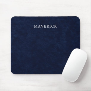 Elegante Navy Fluwelen Uiterlijk Gepersonaliseerde Muismat
