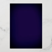 Elegante  Navy Gold Butterfly Quinceanera Folie Uitnodiging (Achterkant)