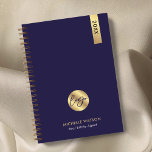 Elegante Navy & Gold Custom Business Logo 2025 Planner<br><div class="desc">Blijf georganiseerd en op merk met een aangepaste branded planner met dit Elegant Navy & Gold Business Logo 2025 Planner-ontwerp. Met een modern marineblauw en faux gold ontwerp met ruimte voor uw bedrijf logo, naam en aangepaste tekst. Eenvoudig, maar elegant, planner dagboek om u te helpen georganiseerd te blijven. Gebruik...</div>