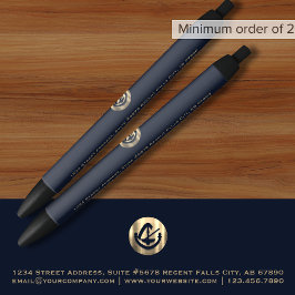 Elegante Navy Gold Promotie Pen voor Advocaten
