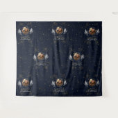Elegante Navy Gold Red Carpet Stap en Herhaal Afst Wandkleed (Voorkant (horizontaal))