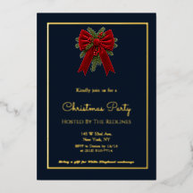 Elegante Navy & Goud Kerstfeest