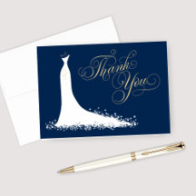 Elegante Navy Goud Trouwjurk Bruidsborrel