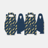 Elegante Navy Gouden Verjaardag Favoriete Boxen Bedankdoosjes (Uitgevouwen)