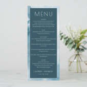 Elegante Navy Gradiënt Menu (Staand voorkant)