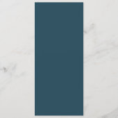 Elegante Navy Gradiënt Menu (Achterkant)