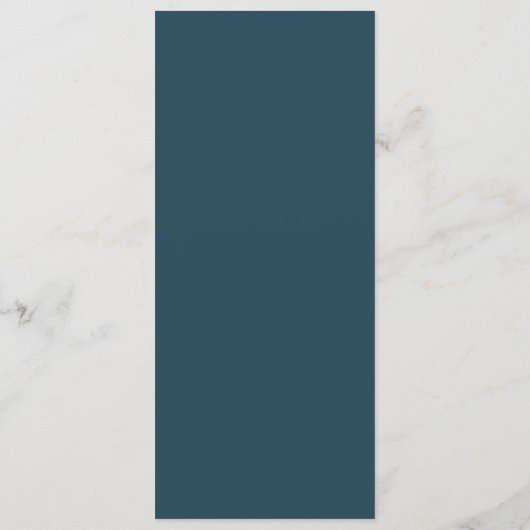 Elegante Navy Gradiënt Menu (Achterkant)