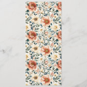 Elegante Navy Minimalistische Menu (Achterkant)
