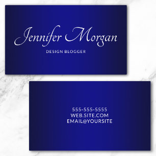 Elegante Navy Ombre Visitekaartje