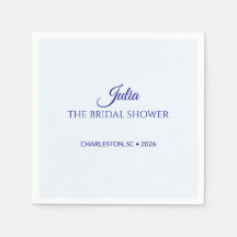 Elegante Navy Schrift Cocktail