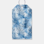 Elegante Navy Serif Huwelijksgunsttags Cadeaulabel (Achterkant)