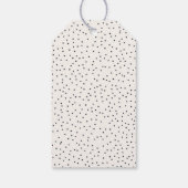 Elegante Navy Serif Trouwcadeautag Cadeaulabel (Achterkant)