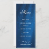 Elegante Navy Sparkle 16e Verjaardag Programma Men (Achterkant)