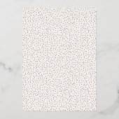 Elegante Navy Stippen Bruiloft Uitnodiging (Achterkant)