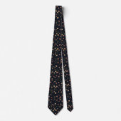 Elegante Navy Vintage Bloem Das Patroon (Voorkant)