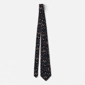 Elegante Navy Vintage Bloem Das Patroon (Achterkant)