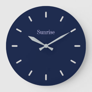 Elegante Navyblauw Grote Klok
