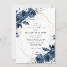 Elegante Navyblauw Zilveren Geometrisch Bloemig Hu