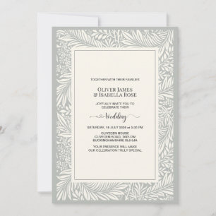 Elegante Navyblauwe Trouw Uitnodiging – Gedicht va