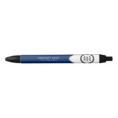 Elegante Navyblauwe Zakelijke Logo Uitvoering Aang Blauwe Inkt Pen (Voorkant)