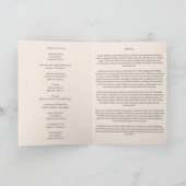 Elegante necrologie rouwservice programma's (Binnen)