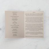 Elegante necrologie rouwservice programma's (Binnen)