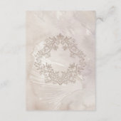 Elegante neoklassieke  scènes bruiloft informatiekaartje (Achterkant)