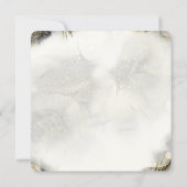 Elegante neon goud roze marmer Sweet 16th Birthday Bedankkaart (Achterkant)