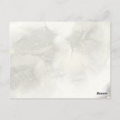 Elegante neon goud roze marmer Sweet 16th Birthday Briefkaart (Achterkant)