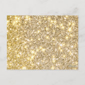 Elegante neon Goud Zwart retro Sweet 16th Verjaard Briefkaart (Achterkant)