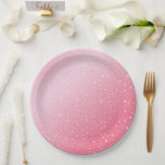 Elegante neon roze retro zwart Sweet 16th Birthday Papieren Bordje<br><div class="desc">Elegante neon roze retro zwart Sweet 16th Birthday Party</div>