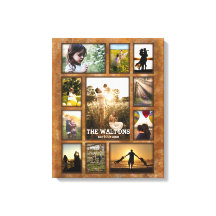 Elegante nep bronzen lijst familie foto collage