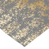 elegante nep goud- en grijsgestreept kip korte tafelloper (Hoek)