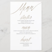 Elegante nep goud folie & witte trouw (Voorkant)