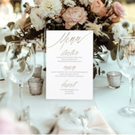 Elegante nep goud folie & witte trouw