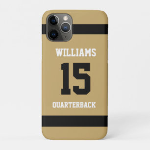Elegante nep-gouden en zwarte minimalistische tele Case-Mate iPhone case