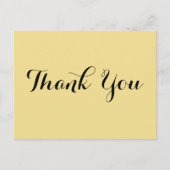 Elegante nep gouden huwelijksfeest bedankje script briefkaart (Voorkant)