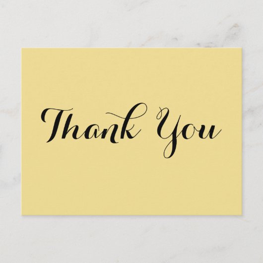 Elegante nep gouden huwelijksfeest bedankje script briefkaart (Voorkant)