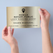 Elegante nep-metal flyer (Hand)