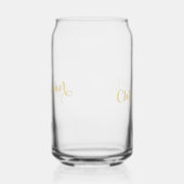 Elegante Nepgoud Calligrafie Lettertype Chic Monog Blikvorm Glas (Rechts)