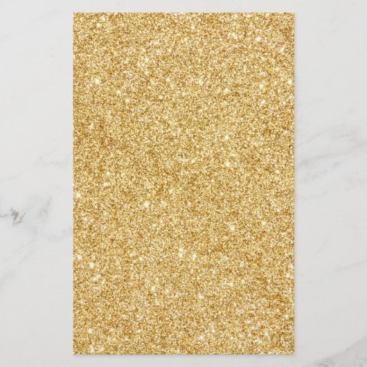 Elegante nepgoud glitters flyer (Voorkant)