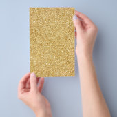 Elegante nepgoud glitters flyer (Hand)