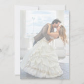 Elegante nepsuffect overlay foto bruiloft I Kaart (Achterkant)