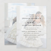 Elegante nepsuffect overlay foto bruiloft I Kaart (Voorkant / Achterkant)