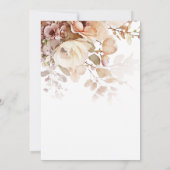 Elegante neutraal Herfst in liefde bloemenVrijgeze Kaart (Achterkant)