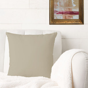 Elegante Neutral Beige Solid Color Plain Kussen
