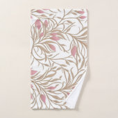 Elegante Neutral Floral Botanical Bad Handdoek (Handdoek)